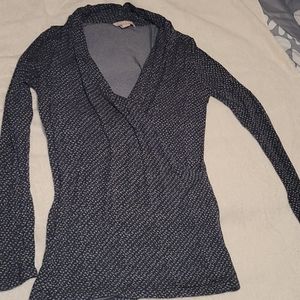 Cowl neck criss cross Banana Republic top